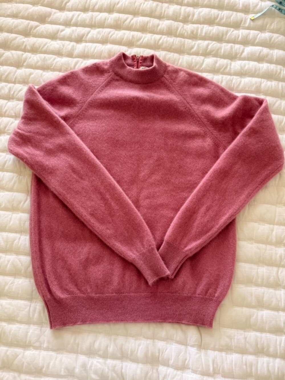 Vintage St. Michael 100% Cashmere Sweater Pink Made in Britain